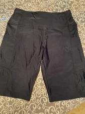 APEXUP Yoga Shorts Size Small 2 Pack,Women,8" High Waist Spandex Compression