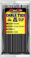 Pro Tie B17ehd250 17-inch Extra Heavy Duty Standard Cable Tie, Uv Black Nylon, 2 on sale Pro Tie B17ehd250 17-inch Extra Heavy Duty Standard Cable Tie, Uv Black Nylon, 2 on sale