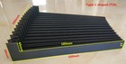 L shaped (T10) bellow shield covers for cnc, 200 mm x 80 mm x Lmax 500 mm