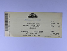 Paul Weller Concert Ticket Original Royal Albert Hall Tuesday 1st June 2004