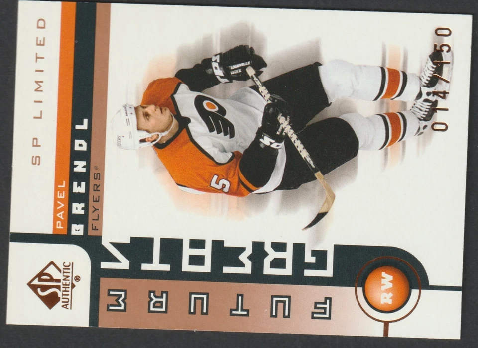 2001-02 SP Authentic Future Greats SP Limited #124 Pavel Brendl Flyers 014/150 - Image 4 of 4
