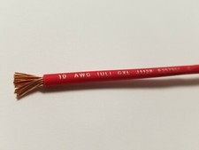 AUTOMOTIVE WIRE 10 AWG HIGH TEMP GXL 150 FT RED WITH LEGEND PRINT