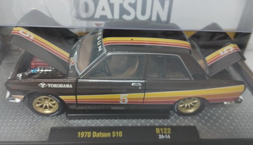PRICE REDUCED!!! M2 1/24 Rel. 122 Brown 1970 Datsun 510 Sedan JDM - Picture 3 of 6