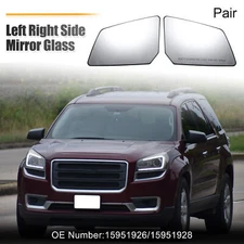 Left Right Side Heated Mirror Glass for Chevy Traverse for GMC Acadia 15951926