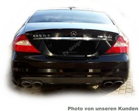 Autospoiler Passend FüR Mercedes Benz CLS W219 C219 Schwarz Heck Lippe