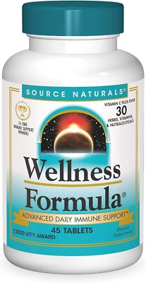Source Naturals Wellness Formel täglich 45 Tabletten zur erweiterten Immununterstützung