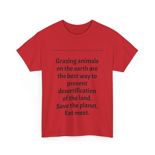 Carnivore - Save the Planet - Eat Meat - Unisex Heavy Cotton Tee - Picture 52 of 53