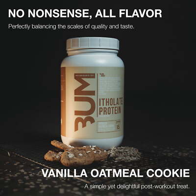 15 Servings,Raw Nutrition BUM Itholate Protein Powder, Vanilla Oatmeal Cookie