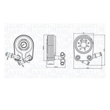 Magneti Marelli 350300000100 Ölkühler Motoröl für Fiat Lancia Alfa Romeo