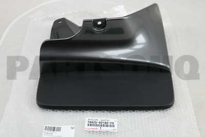 7662560180F0 Genuine Toyota MUDGUARD, QUARTER PANEL, REAR RH 76625