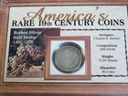 1898 Barber Silver Circulated Half $ 90% Fine America's Rare 19th Century Coin a
