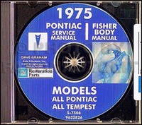 1975 Pontiac Cd Werkstatt Reparaturhandbuch FüR Trans Am Lemans Firebird