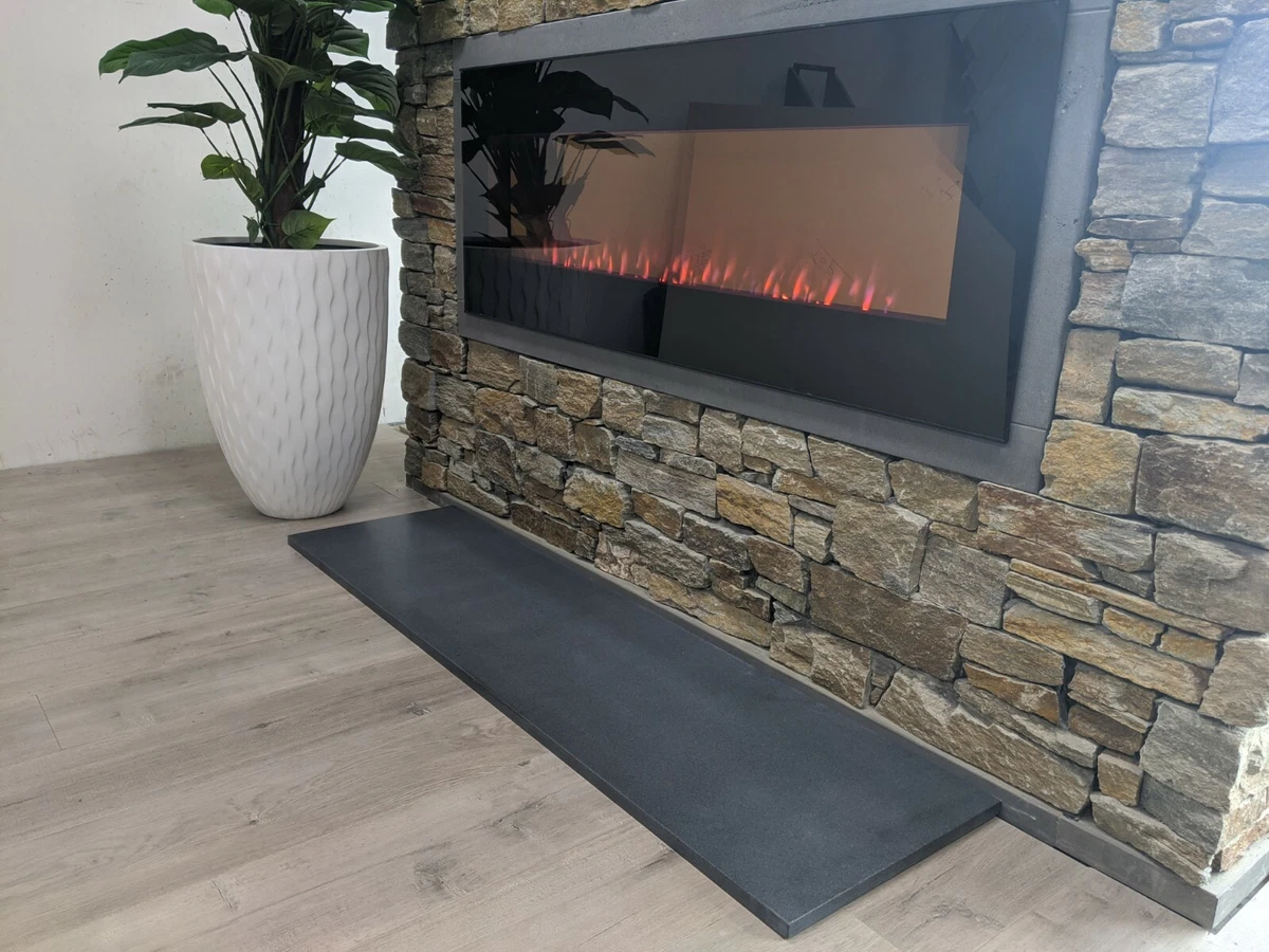 Fireplace Hearth Black Honed Granite 1500x400x20mm- Mantle, vanity | eBay