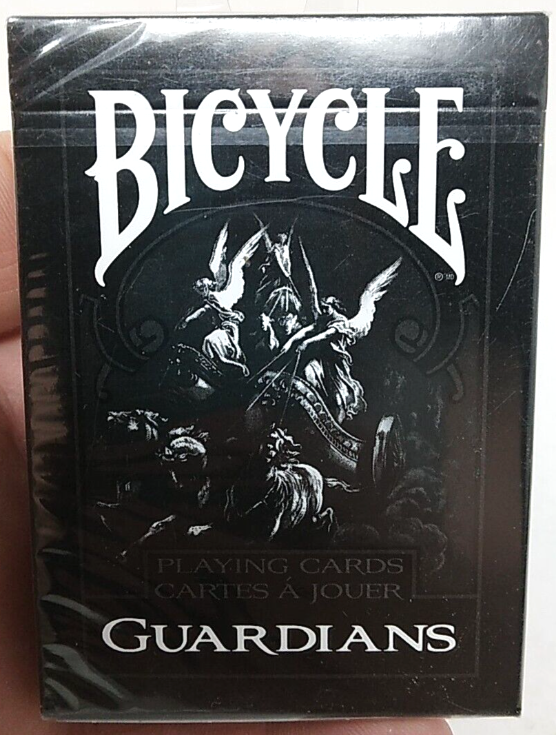 Jeu De Cartes Bicycle Guardians – Style Sombre Et Mystique, Finition Air Cushion – Poker 54 Cartes – USPCC