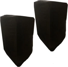 Black 10"/12"/15" PA DJ Speaker Cover 2Pcs Scrim Stretchy Speaker Cover for Wedd