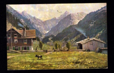 Spielmannsau bei Oberstdorf - Künstler M. Müller junior  (p1206)