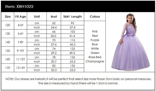 Wedding Party Flower Girls Long Dress Bridesmaid Pageant Christmas Evening Gown - Picture 140 of 228