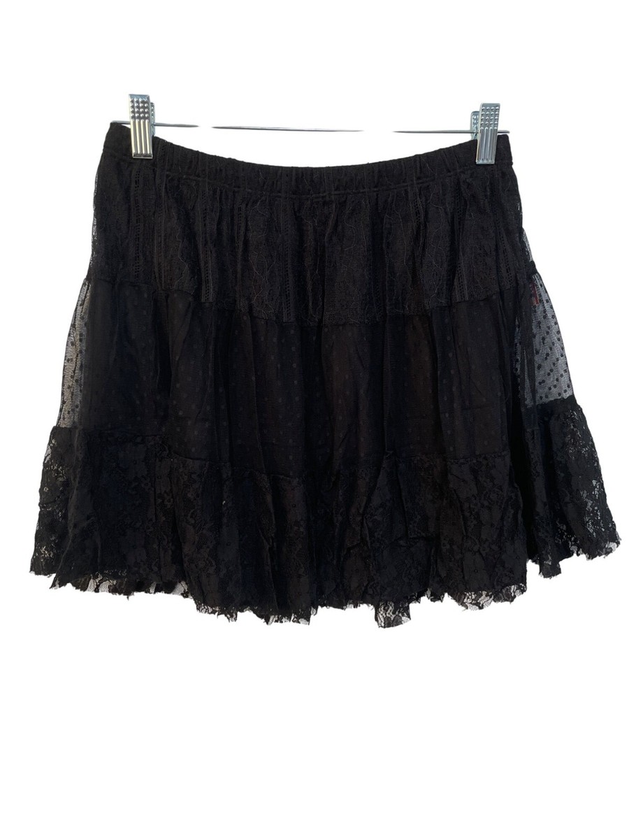 スカート foufou tulle lace black tiered skirt 61hMNB8G0HL._UY1000_.jpg