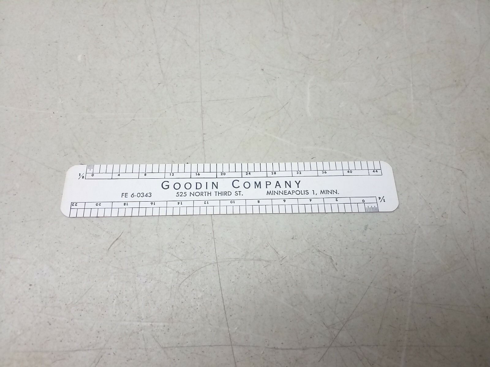 Goodin Company Plumbing and Heating Ruler Vintage Advertising