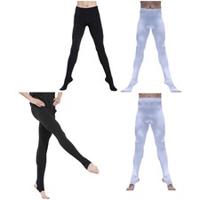 Mens Pantyhose Stretchy Ballet Dance Tights Gymnastics Training Workout Pants