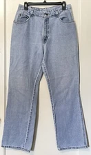 Vtg Gitano Jeans Women’s Size 14 High Waist Straight Leg Light Wash Denim USA