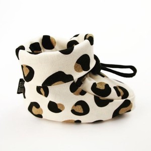 leopard print baby booties