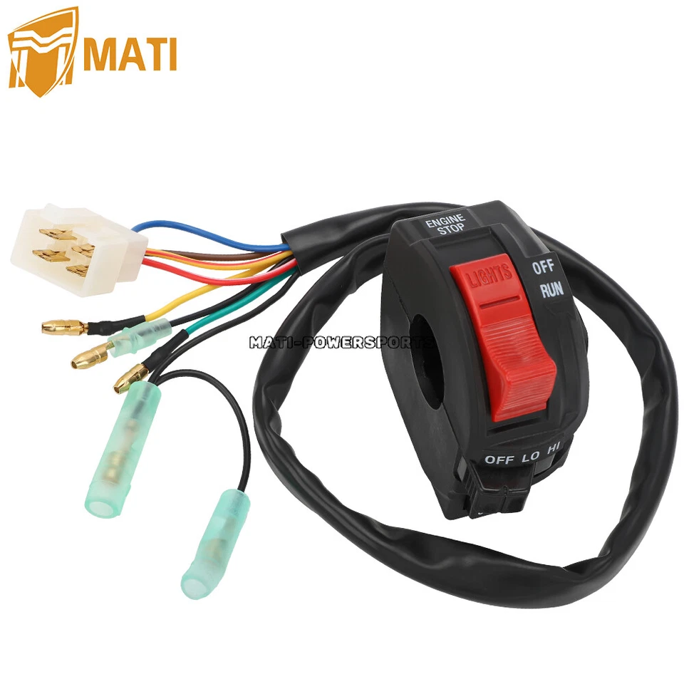 Interruptor de arranque de manillar luz HI/LO/OFF para Polaris Trail Boss 250 1985 86 87 88 Foto 3 de 4