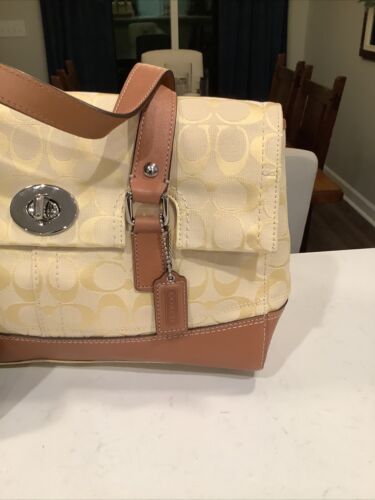 Coach Signature Hampton Umhängetasche Gelb Tasche F13070 & Geldbörse Neu - Bild 4 von 18
