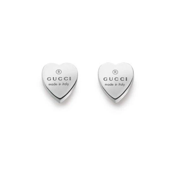 Boucles d'oreilles en forme de cœur marque Gucci