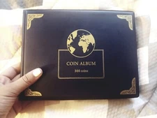 Coin Collection Supplies Holder Book for Collectors, 300 Pockets Coin Collect...