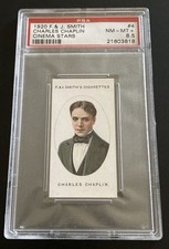POP 1 Charles Charlie Chaplin 1920 F. & J. Smith Cinema Stars PSA 8.5 # 4