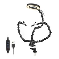 Eurowagens Tischklemmbasis Helping Hands LöT-Dritt-Hand Werkzeug Mit 3X Led