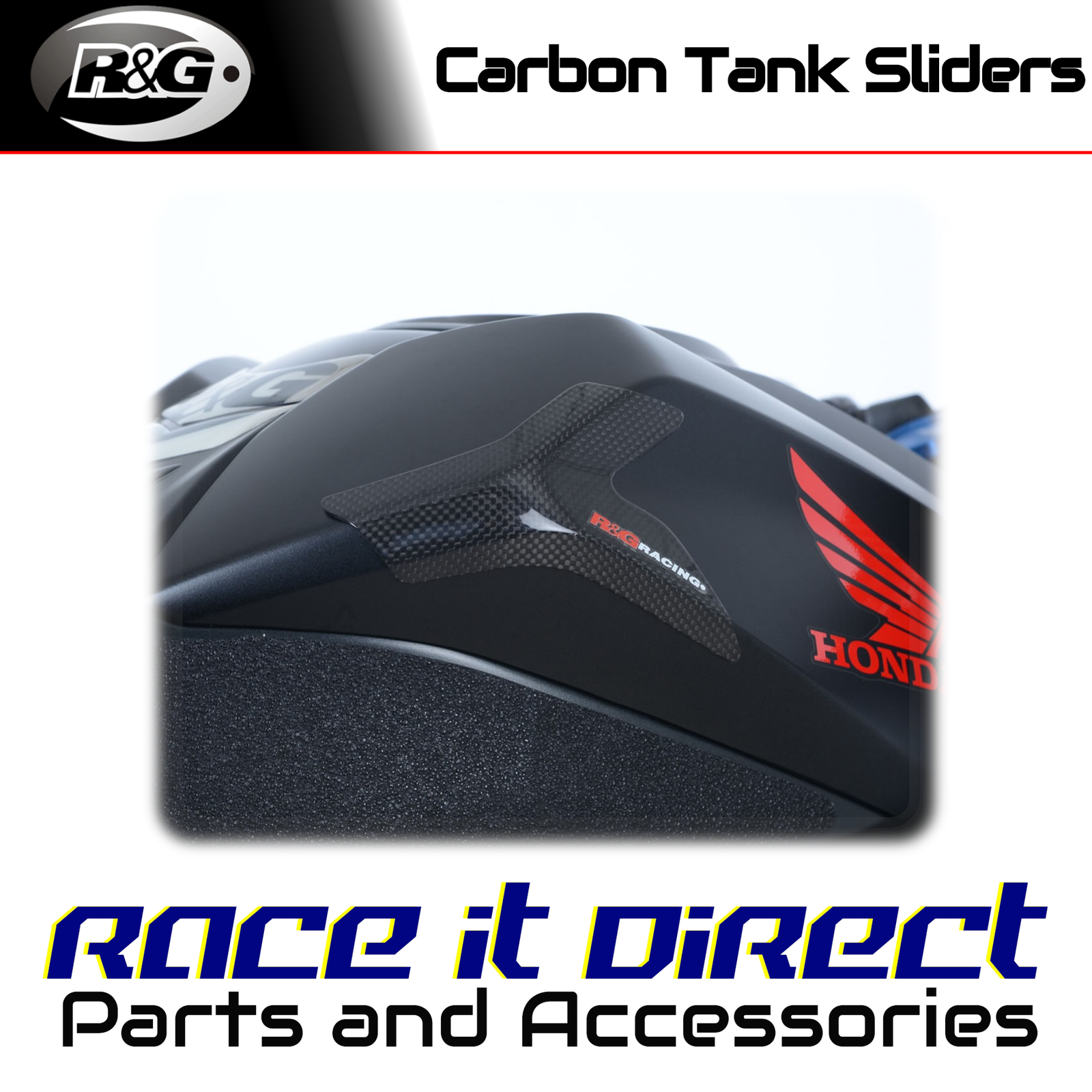R&G - TS0038C - Carbon Fibre Tank Sliders