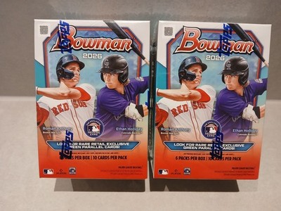 2x 2026 Topps Bowman MLB Baseball Value Blaster Box Factory Sealed 2x60 Cards