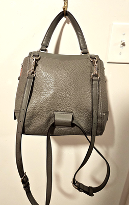 coach faye backpack heather gray Mini Drawstring Bag With Bows Twist Closure Coach Faye Large Shoulder Bag