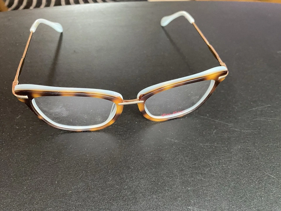 Mini marcos Lilly Pulitzer Brightlee. Marco juvenil. Azul tortuga. Nuevo.  Foto 3 de 4