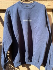 GUESS Jeans STAFF Indio, CA Graphics Navy Blue Pullover Crewneck Sweatshirt - XL