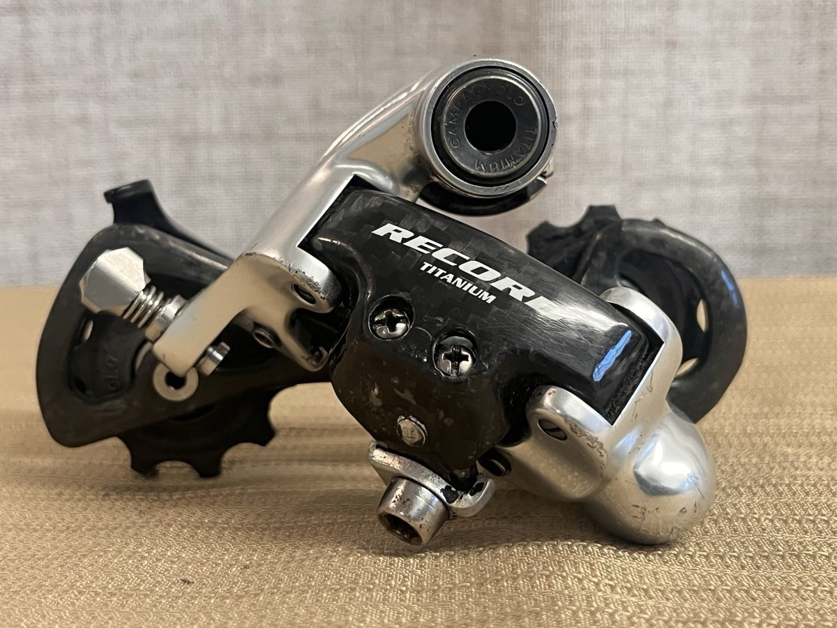 Dérailleur Pour Colnago C40 Dérailleur Arrière Campagnolo Record Carbon 10V Long Cage - Occasion Très Bon état - Pièce Rare Colnago C40 Dérailleur Colnago C40