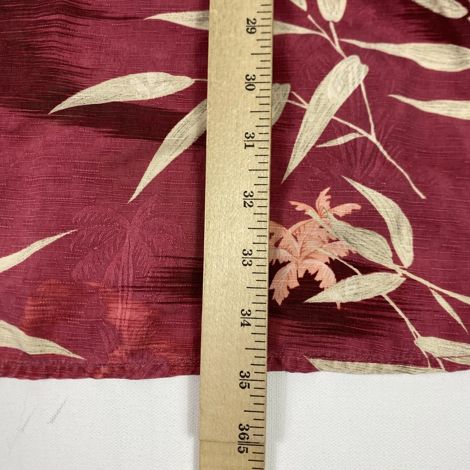 Vestido Tommy Bahama Mujer Mediano Borgoña 100% Seda Sin Mangas Tropical Hawaiano Foto 2 de 4