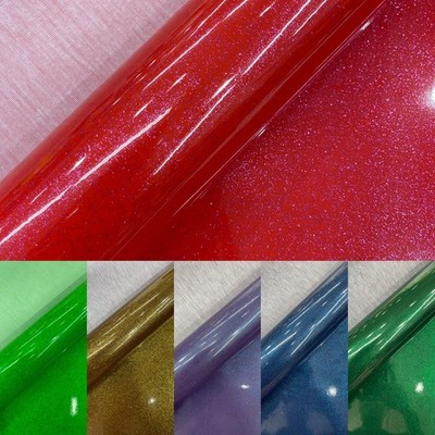 Ultra Sparkle Glitter Upholstery Vinyl Fabric / Crafting Apparel Upholstery.