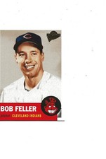 2003 FAN FAVORITES GOLD STAMPED FRONT 1953 DESIGN HALL OF FAME BOB FELLER