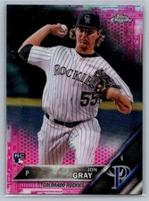 2016 Topps Chrome Pink Refractor Jon Gray 110