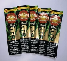 Zig Zag Cigar Wraps Rolling Size Mango - 2 Count (5 Packs)