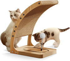 Cat Scratcher 27.5"L Shape Cat Scratch Pad Vertical Cat Scratcher Wall Mounted