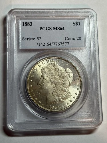 1883-P Morgan Silver Dollar PCGS MS64 Great Strike