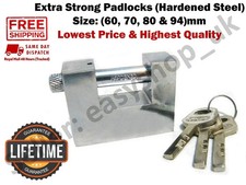 HEAVY DUTY Padlock Shutter Warehouse Shipping Container Lock 60, 70, 80, 94 mm