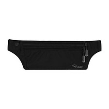 Ryaco Travel Money Belt, Slim RFID Blocking Hidden Waist Pouch Black