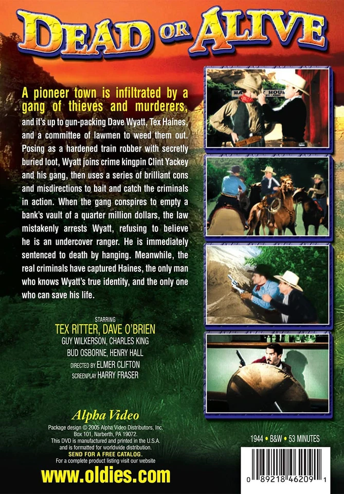 The Texas Rangers: Dead Or Alive (DVD) Dave O'Brien Guy Wilkerson (US IMPORT) - Image 2 of 2