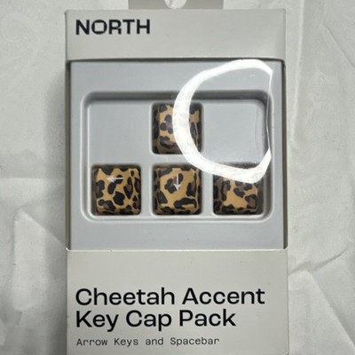 NORTH Cheetah Accent Keycap Set Pack - Multicolor Arrow Keys & Spacebar