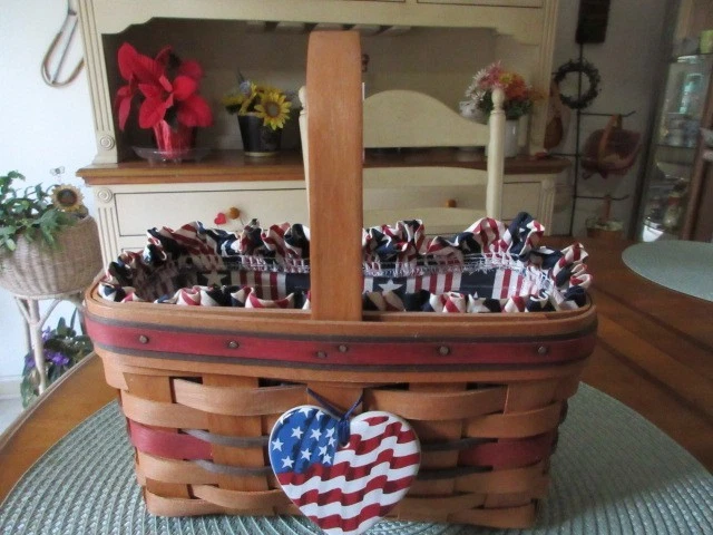 Basket With Liner In Longaberger Baskets (1995-1999) for sale | eBay